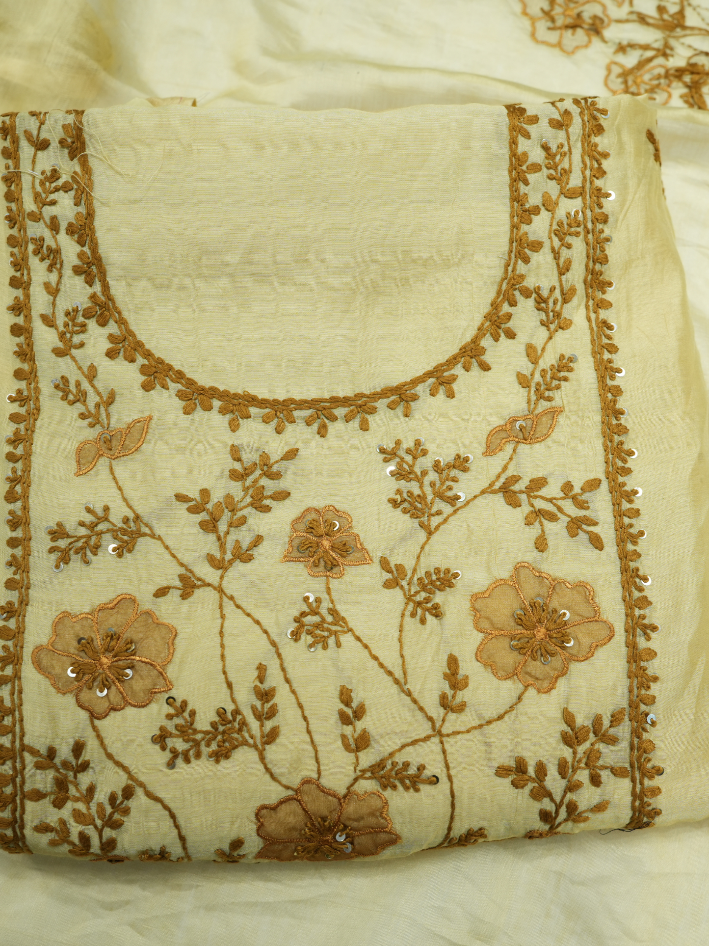 Chanderi Kantha Work Suit
