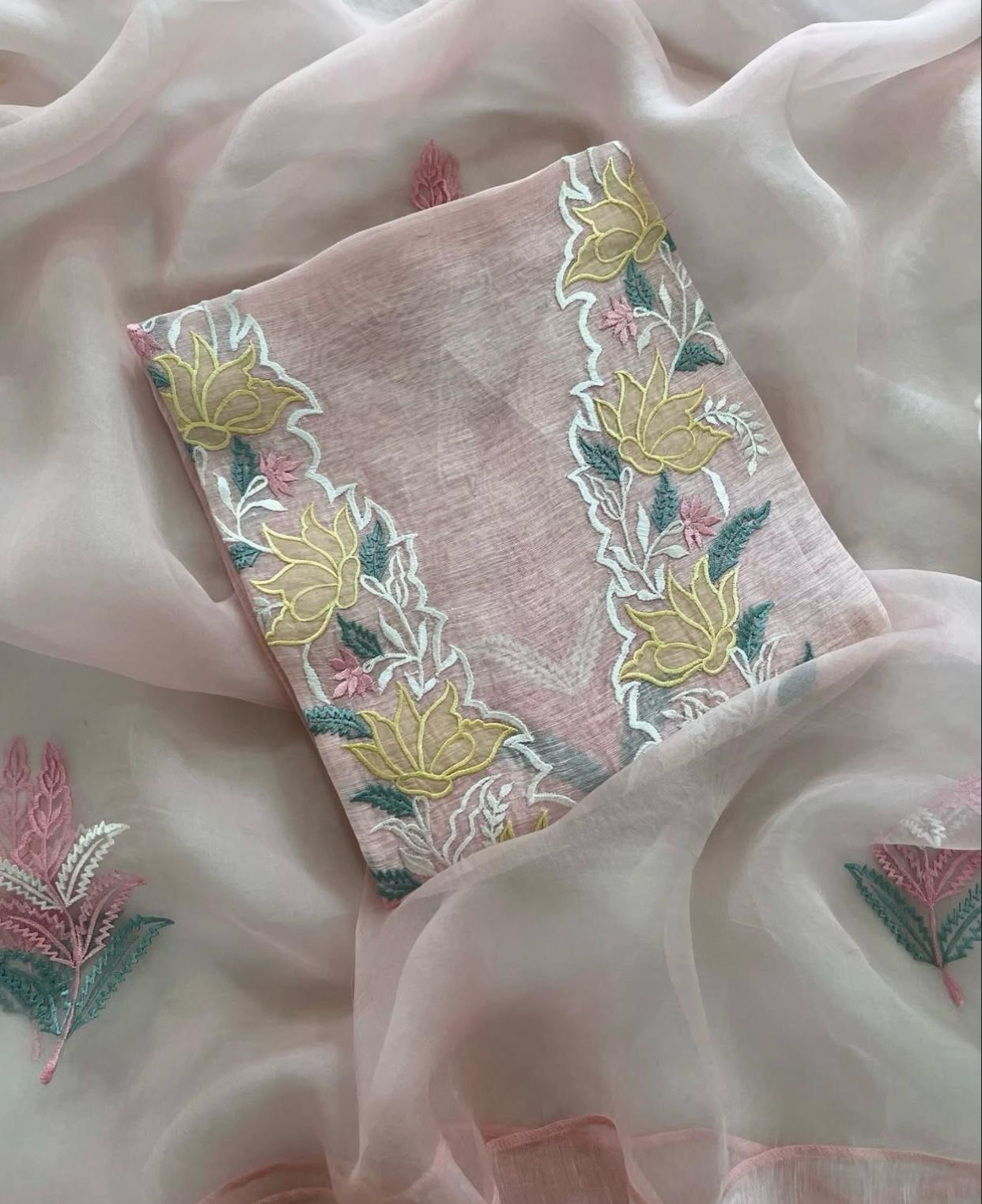 Graceful Peach Mal Cotton Salwar Suit