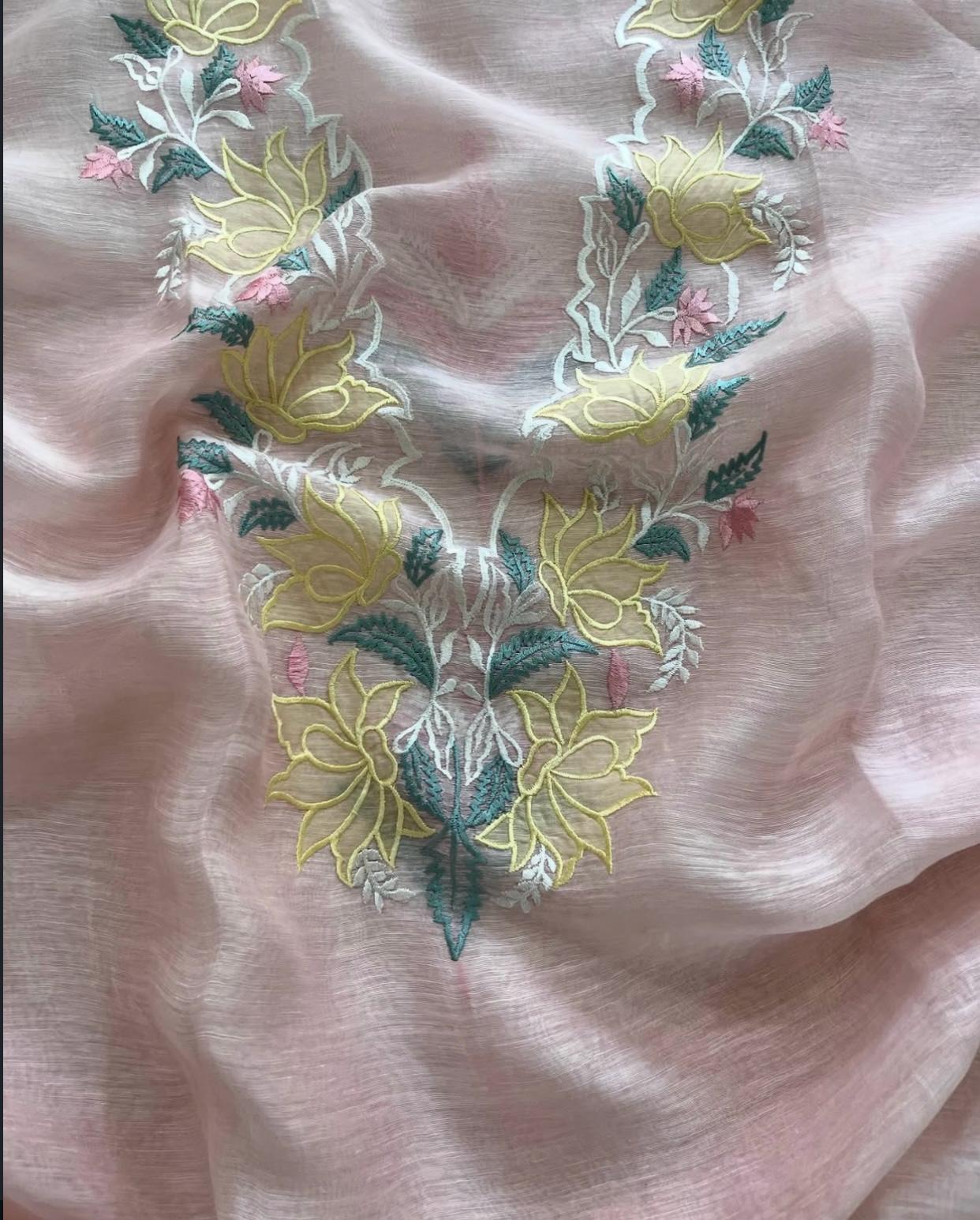 Graceful Peach Mal Cotton Salwar Suit