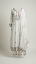 Chinon Saree with Contemporary Motifs