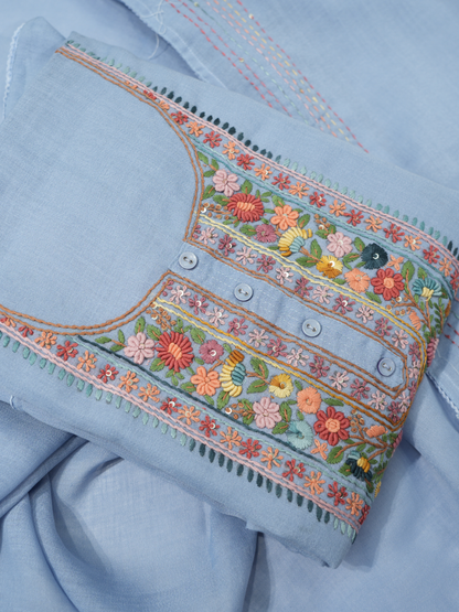 Cotton Kantha Work Suit