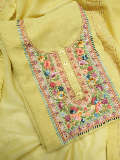 Cotton Kantha Work Suit