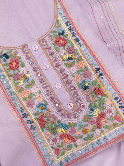Cotton Kantha Work Suit