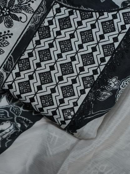 Modal Silk Printed Suit