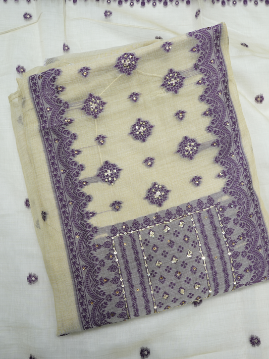 Chanderi Cotton Handwoven Suit
