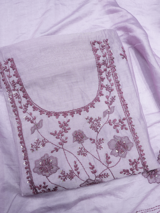 Chanderi Kantha Work Suit