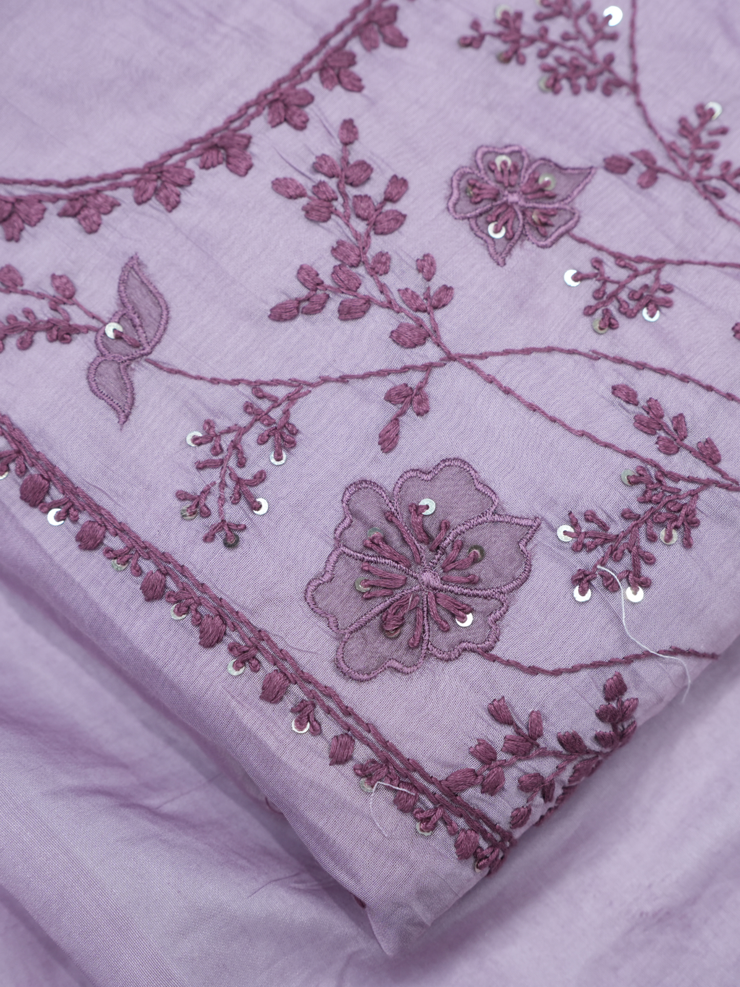 Chanderi Kantha Work Suit