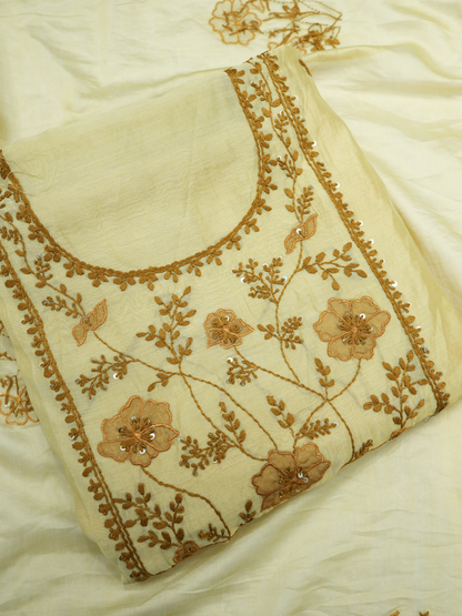 Chanderi Kantha Work Suit