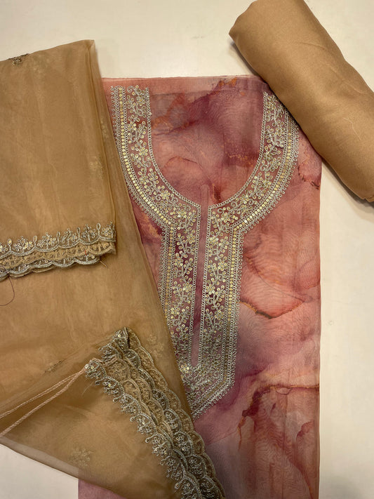 Orgenza Pitta Work Unstitched Salwar Suit