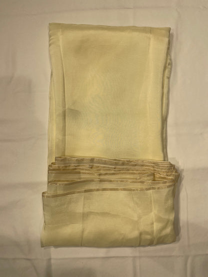 Off White Orgenza Thread Work Unstitched Salwar Suit