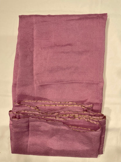 Pink Orgenza Digital Printed Unstitched Salwar Suit