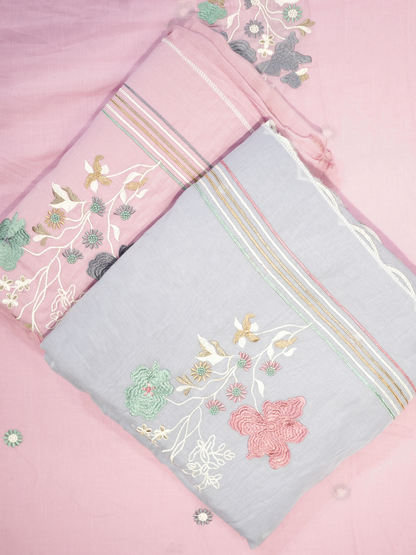 Maslein Cotton Thread Work Suit