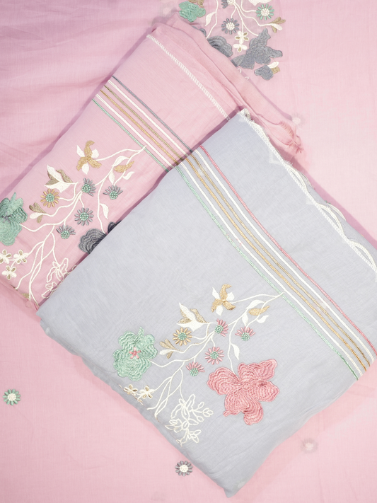 Maslein Cotton Thread Work Suit