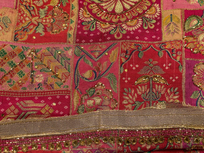 Hand Work Banarasi Rani Unstitched Salwar Suit
